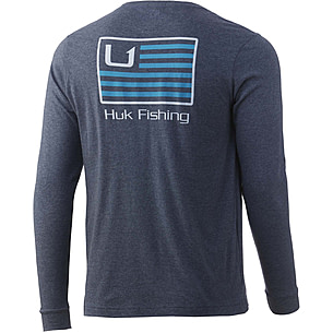 HUK Performance Fishing Bars L/S Pocket Tee - Mens