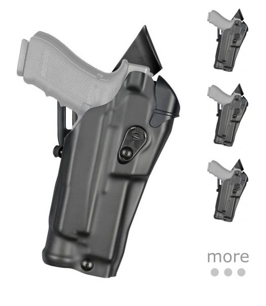 Safariland 6390RDS-6832-131 ALS Mid-Ride Holster STX Tactical RH For Glock 34/35 